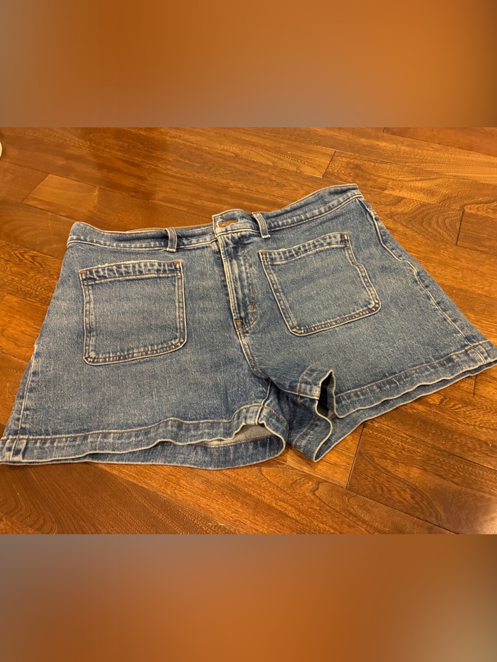 Madewell Women's Blue Denim Mini Skirt - Classic Raw Hem